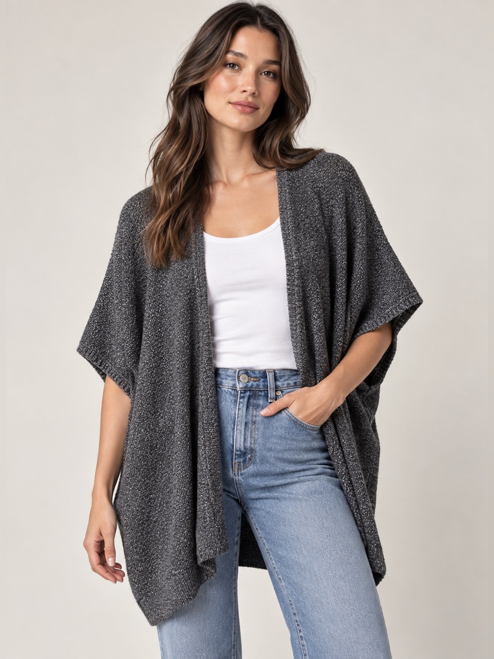 Aritzia Charcoal Community Ionic Cape | Size XS/S
